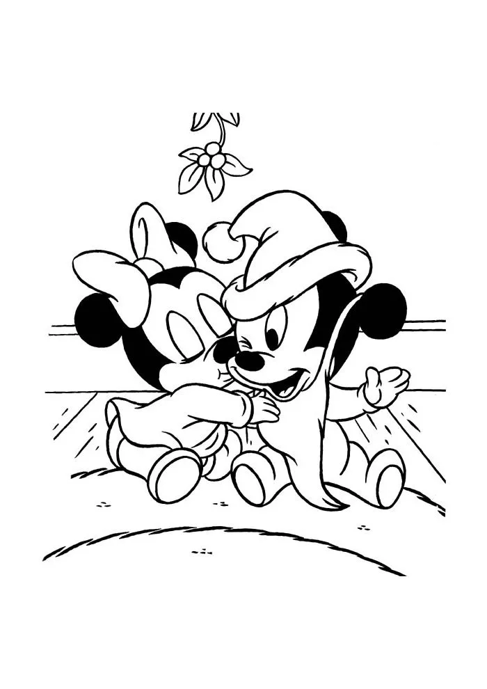 Mickey Mouse baby - Micky Mouse Kleurplaten - Kleurplaat.com