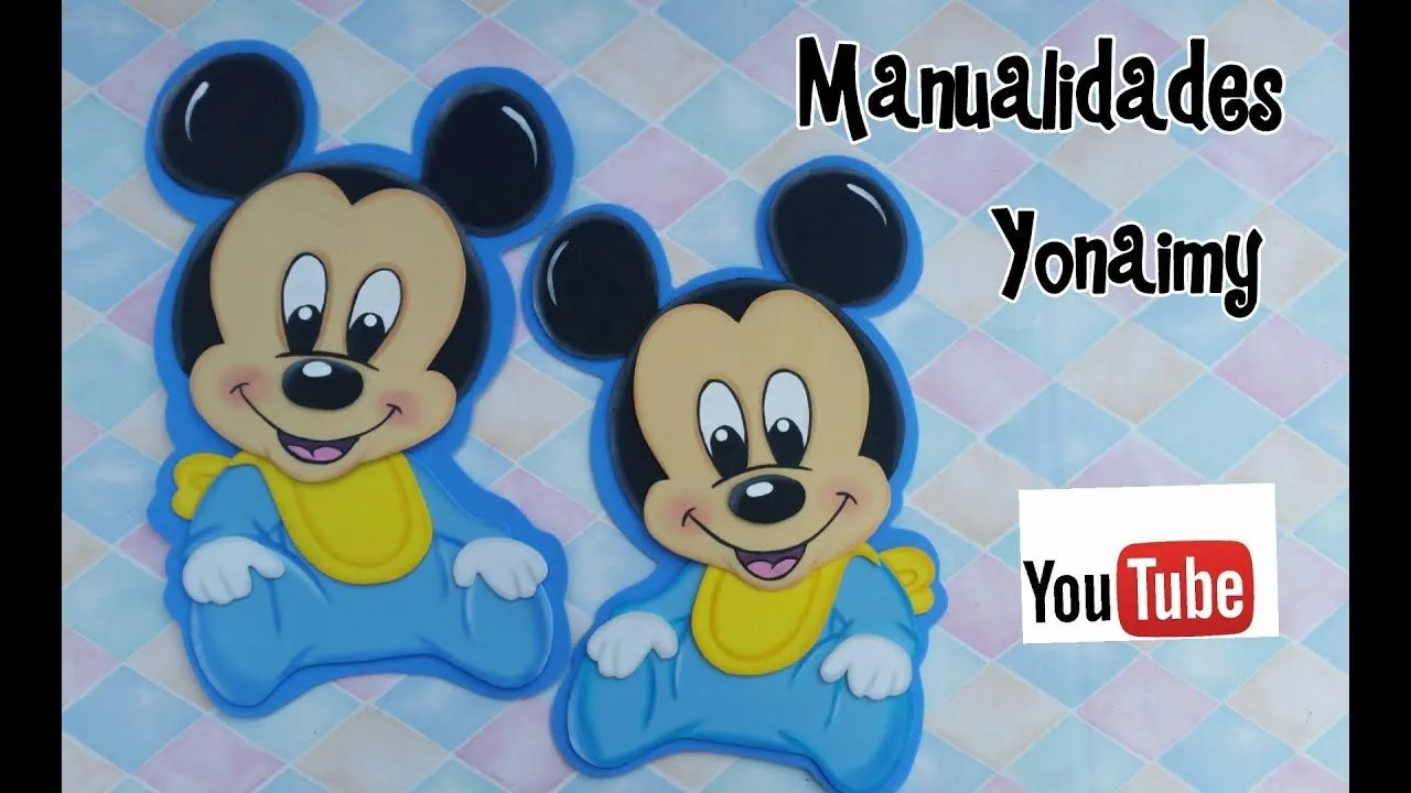 MICKEY MOUSE BEBE PARA CENTROS DE MESA Y OTRAS MANUALIDADES EN ...