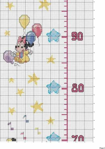 Medidores punto de cruz Disney gratis - Imagui