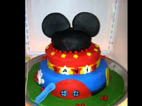 Mickey Mouse Birthday Cake - Torta de Mickey Mouse - YouTube