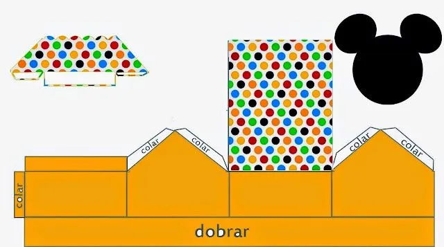 Mickey Mouse: Caja con Forma de Casa para Imprimir Gratis. | Ideas ... Mickey Mouse: Caja con Forma de Casa para Imprimir Gratis. | Ideas ...