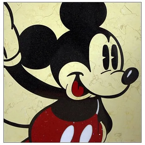 Mickey Mouse Classic Mickey Yellow Dots Stone Artwork ~ Disney ...