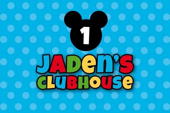 MICKEY Mouse Clubhouse Backdrop Artwork by SweetScarletDesigns MICKEY Mouse Clubhouse Backdrop Artwork by SweetScarletDesigns