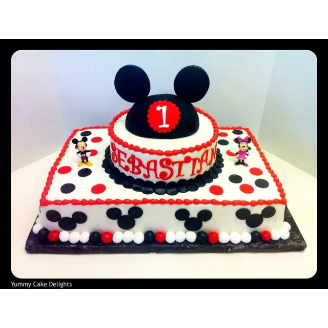 Torta cuadrada de Mickey Mouse - Imagui