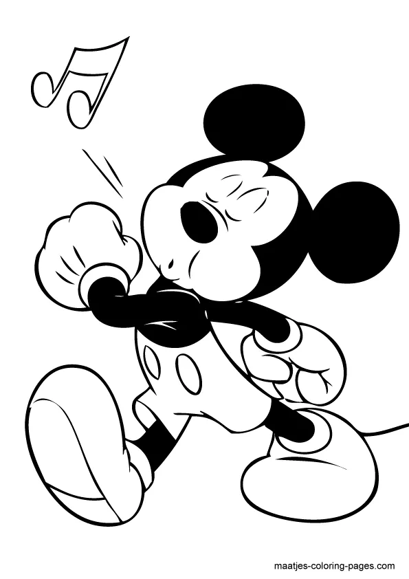 Mickey Mouse coloring page Mickey Mouse coloring page