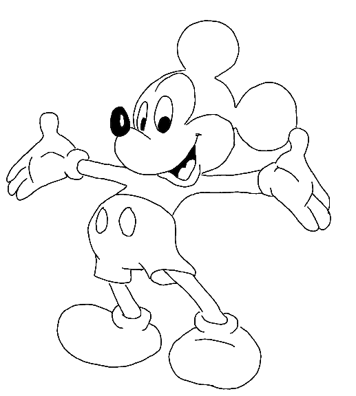 Mickey mouse Coloring Pages - Coloringpages1001.