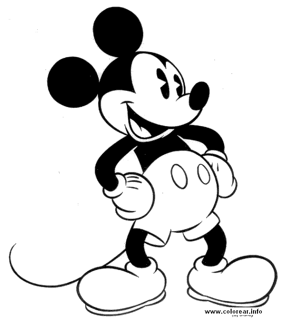 Mickey Mouse dibujo antiguo - Imagui