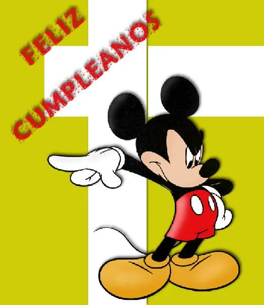 Mickey Mouse Disney Tarjetas IMÁGENES Cumpleaños | TARJETAS CARDS ...