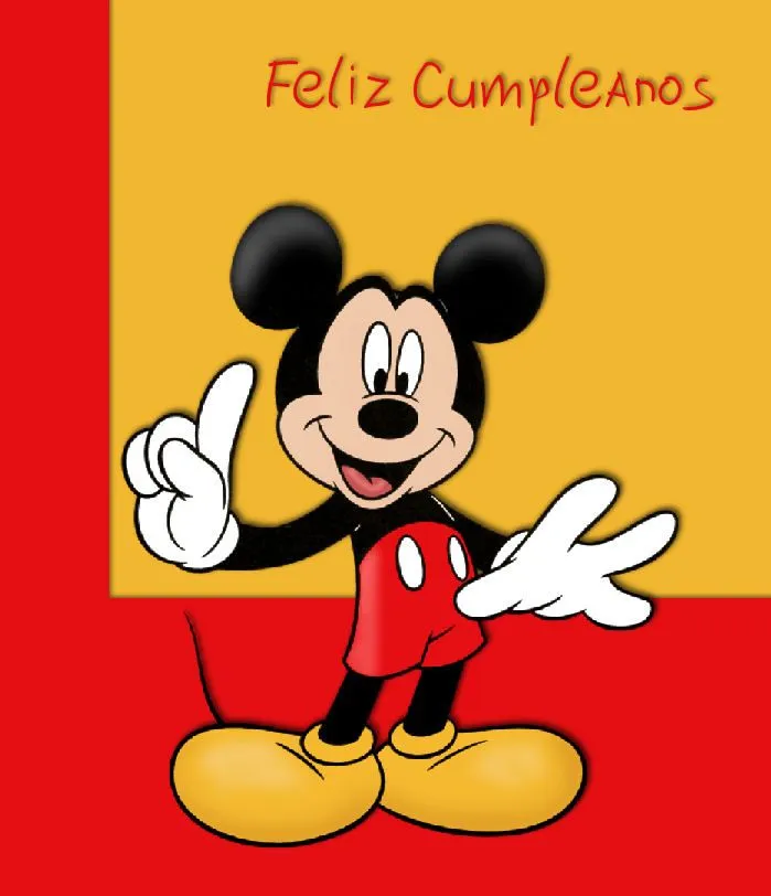 Mickey Mouse Disney Tarjetas IMÁGENES Cumpleaños | TARJETAS CARDS ...