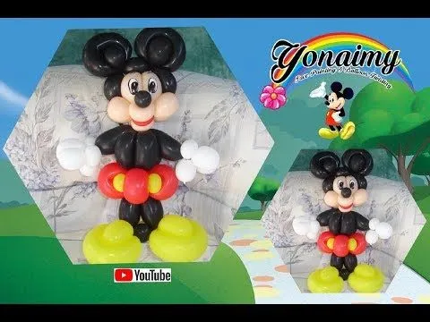 COMO HACER A MICKEY MOUSE (EN UN SOLO TUTORIAL). HOW TO MAKE A ...