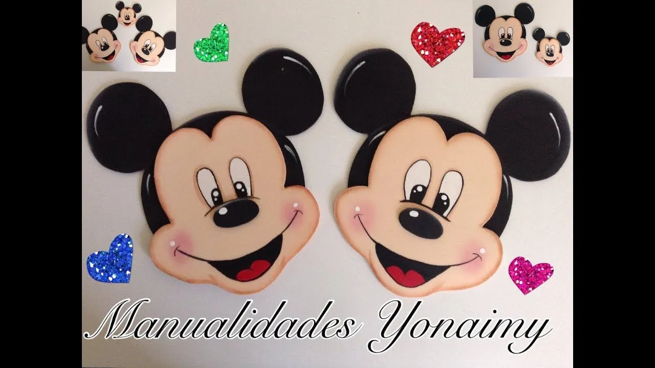 MICKEY MOUSE HECHO CON FOAMY O GOMA EVA - YouTube
