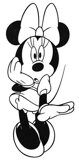 mickey mouse y minnie para colorear
