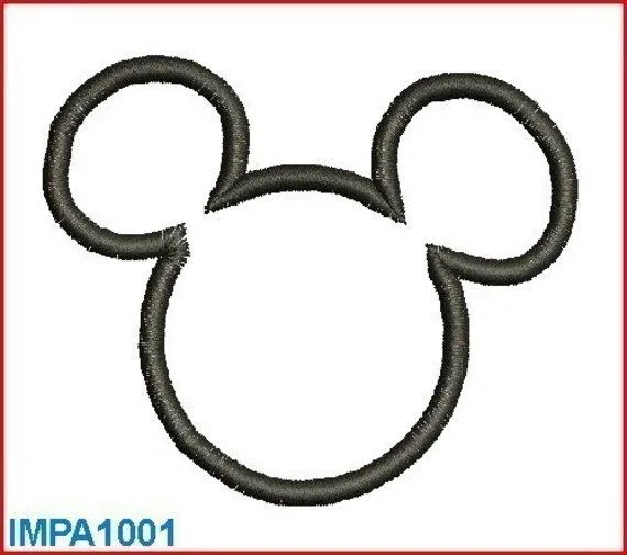 Mickey Mouse Parts Silhouette Head Digitized by mysewcuteboutique Mickey Mouse Parts Silhouette Head Digitized by mysewcuteboutique