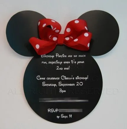 Invitaciónes de mimi mouse Disney - Imagui