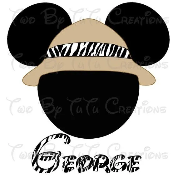 Mickey Mouse Safari Personalized Printable by TwoByTuTuCreations Mickey Mouse Safari Personalized Printable by TwoByTuTuCreations