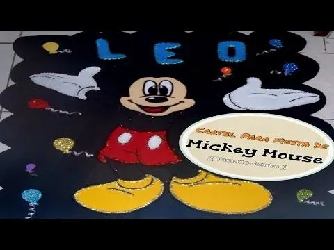 Mickey Mouse (( Tamaño Jumbo, En Foami )) - YouTube