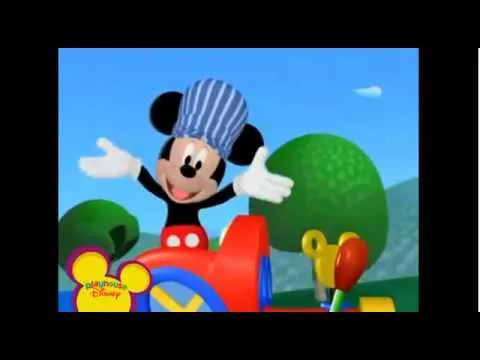 mickey mouse en el tren - YouTube
