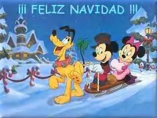 Micky Minnie Pluto feliz navidad