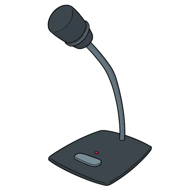 Micrófono de dibujos animados | Vector Premium Micrófono de dibujos animados | Vector Premium