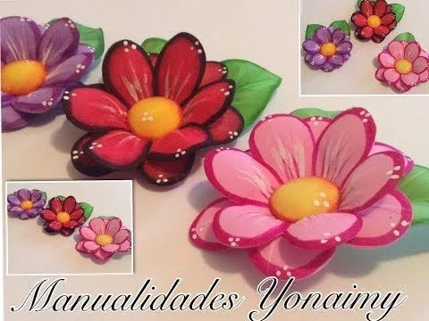 FLORES DOBLES DE FOAMY O GOMA EVA CON TERMOFORMADO - YouTube FLORES DOBLES DE FOAMY O GOMA EVA CON TERMOFORMADO - YouTube