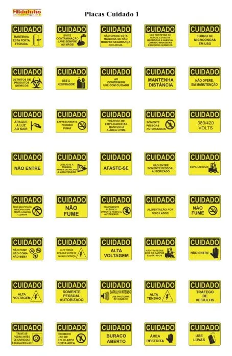 Miduinho - Vetor, Vetores, vetorizar: Placas para Sinalização Miduinho - Vetor, Vetores, vetorizar: Placas para Sinalização