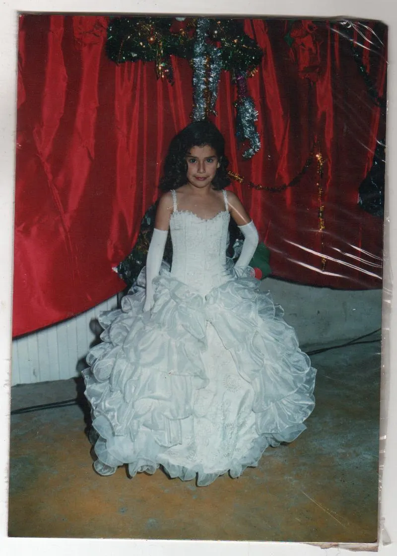 Miel Accesorios y Blanco para niños: Vestidos de Fiesta para Niñas