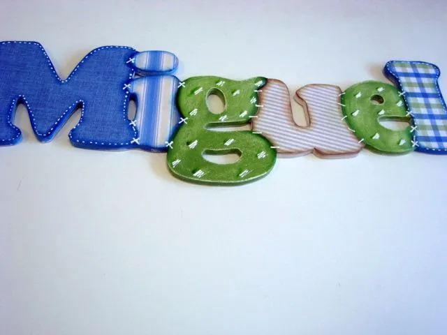 Miguel 6 letras | Cláudia COR Atelie de Pintura | Elo7 Miguel 6 letras | Cláudia COR Atelie de Pintura | Elo7