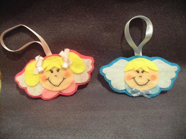 Angelitos para bautizo de goma eva - Imagui