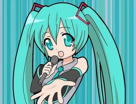 Miku hatsune facil para dibujar - Imagui