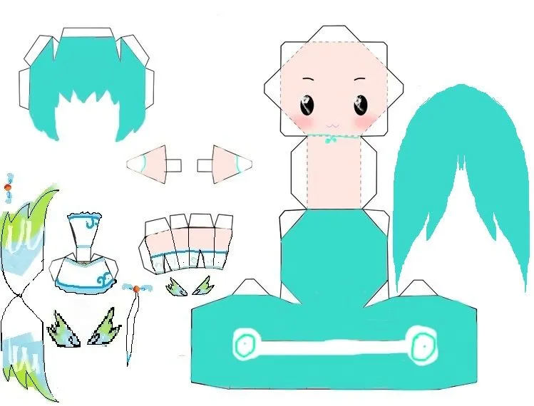 miku hatsune papercraft by lemonyPV on DeviantArt