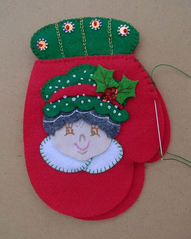 MIL ARTES MUJER: PORTA CUBIERTOS NAVIDEÑO