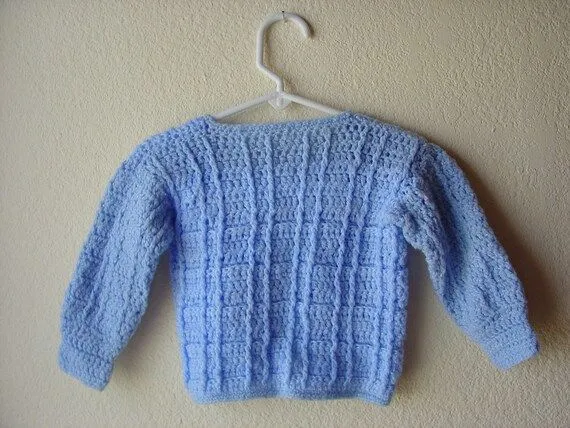 MIL AZAHARES BLANCOS: Cardigan de crochet clásicos para bebés