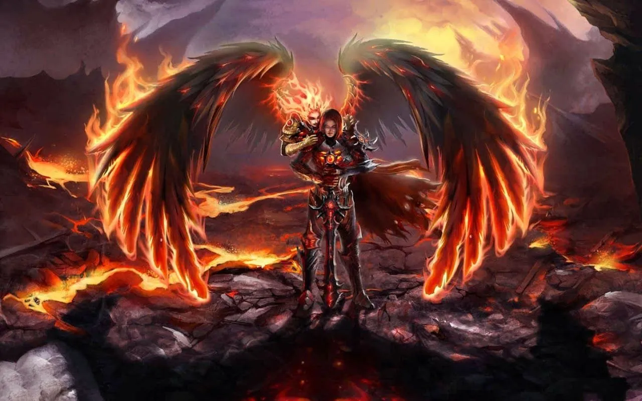 Mil Fondos de Pantalla Para Ti: Arcangel del Fuego Mil Fondos de Pantalla Para Ti: Arcangel del Fuego