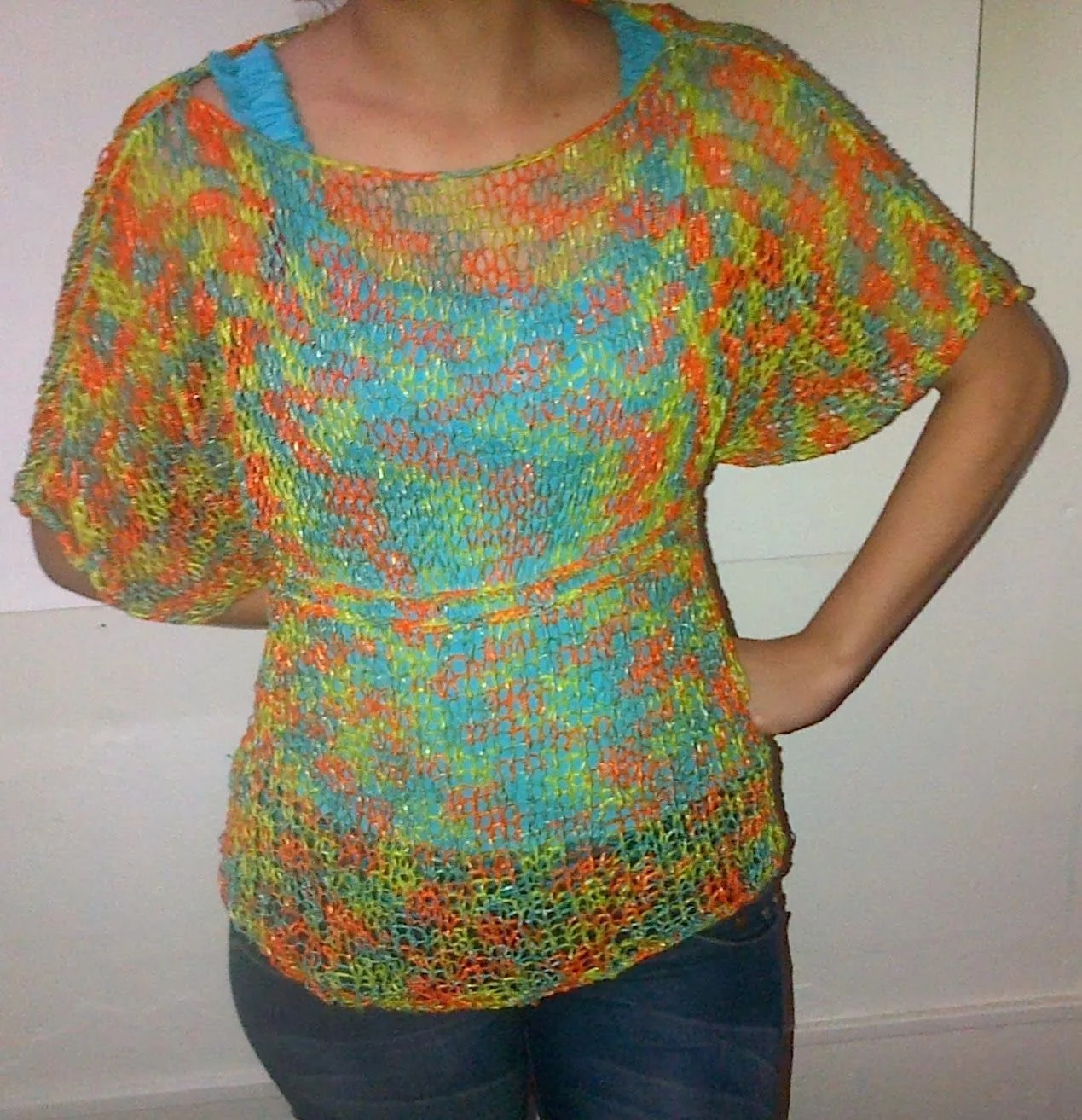 Mil Tejidos: Blusa en Dos Agujas Mil Tejidos: Blusa en Dos Agujas