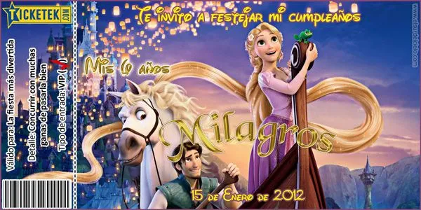 Invitaciónes para cumpleaños de rapunzel - Imagui Invitaciónes para cumpleaños de rapunzel - Imagui