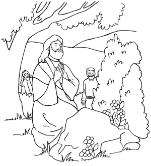 Imagenes de Jesus para colorear
