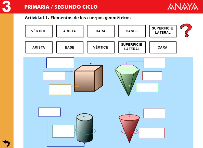 MilagroTIC: CUERPOS GEOMÉTRICOS - MATEMÁTICAS - TEMA 15 - 4º PRIMARIA