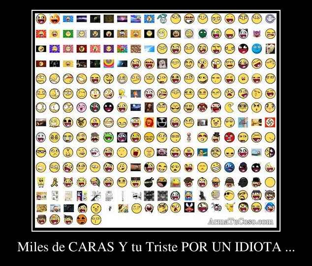 Caritas triste con frases - Imagui