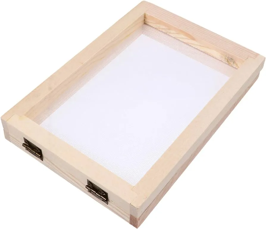 Milisten Molde de Fabricación de Papel de Madera Molde para Hacer Papel de  Madera Marco de Serigrafía Molde Rectangular de Madera para Reciclar Papel  Hacer Papel Hecho a Mano : Amazon.com.mx: Hogar