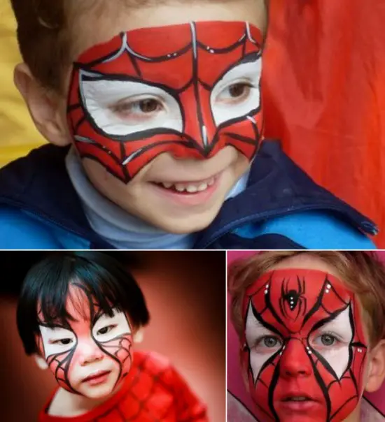 Maquillaje pintacaritas de Spiderman para niño - Manualidades ...