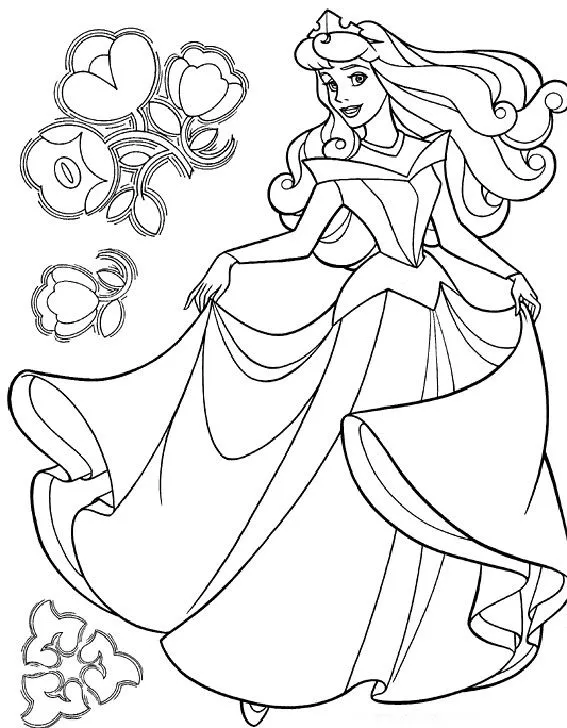 Dibujos para colorear princesas Disney gratis - Imagui