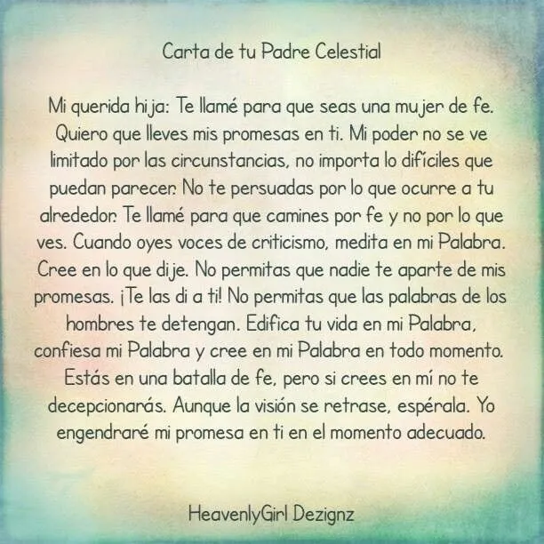 Min. En Las Alas del Amor/Las Princesas de Dios Carta de tu Padre ... Min. En Las Alas del Amor/Las Princesas de Dios Carta de tu Padre ...