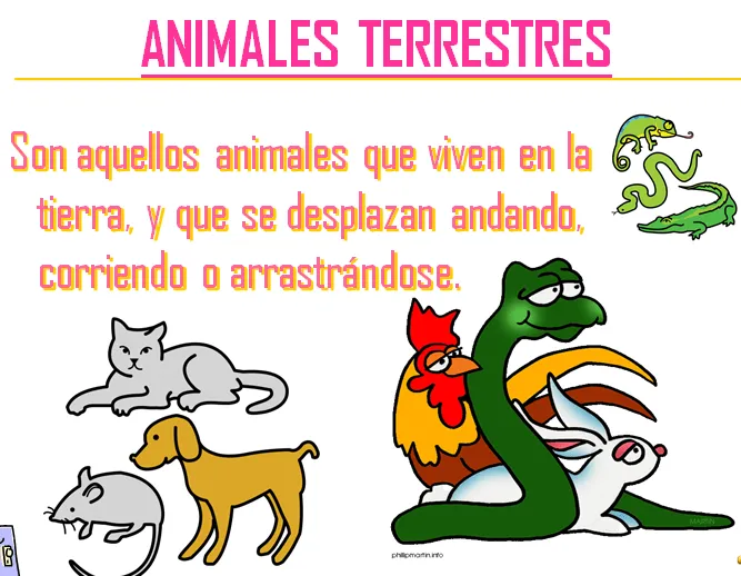 LA MINA .... 3º de PRIMARIA: ANIMALES TERRESTRES (1)