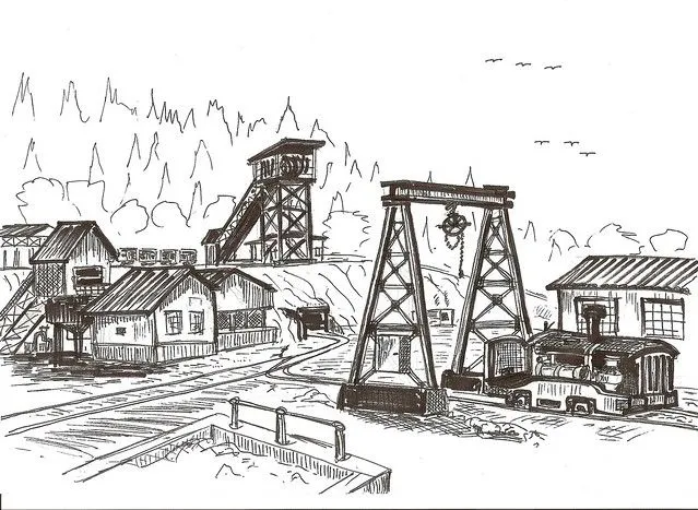 Minas de Novales - Cantabria (Dibujo de Julio Herrero) | Flickr ... Minas de Novales - Cantabria (Dibujo de Julio Herrero) | Flickr ...