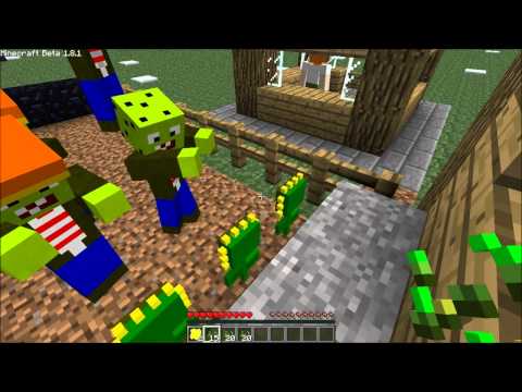 Minecraft Mod Review! Plants VS Zombies - YouTube