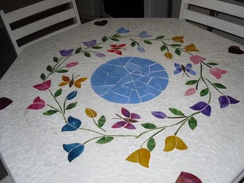 Minha mesa em mosaico balines. | Flickr - Photo Sharing!