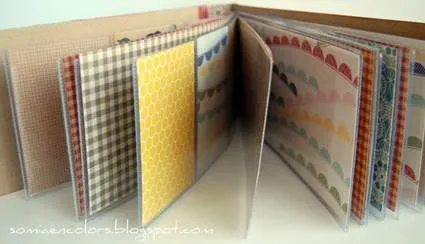 Mini álbum con fundas de plástico « Manualidades Mini álbum con fundas de plástico « Manualidades