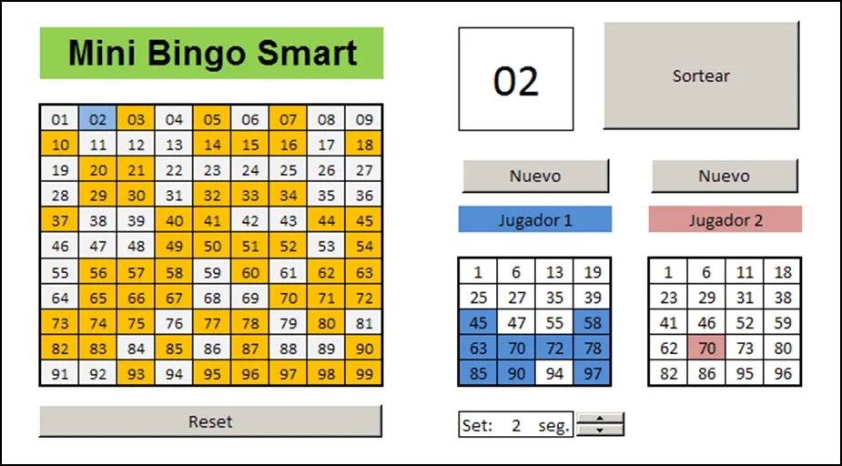 mini aplicaciones en Excel: Mini Bingo Smart Cont mini aplicaciones en Excel: Mini Bingo Smart Cont