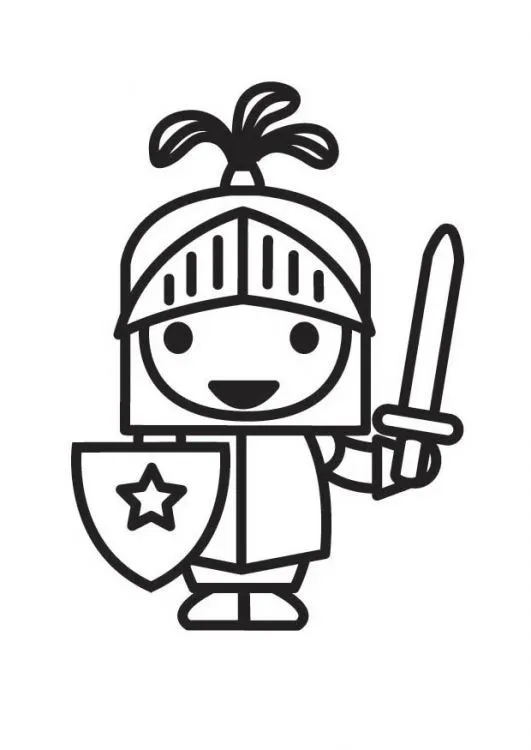 為孩子們的著色頁: Mini Caballero para colorear