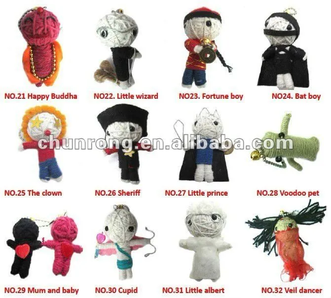 Mini cadena llavero voodoo dolls, Antiguo muñecos de tela de ... Mini cadena llavero voodoo dolls, Antiguo muñecos de tela de ...